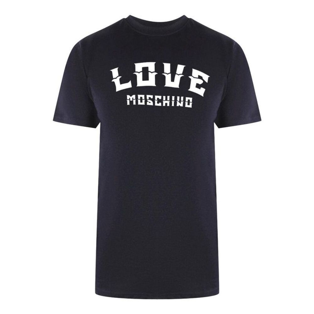 Love Moschino Mens Bold Logo T-Shirt / Navy Blue